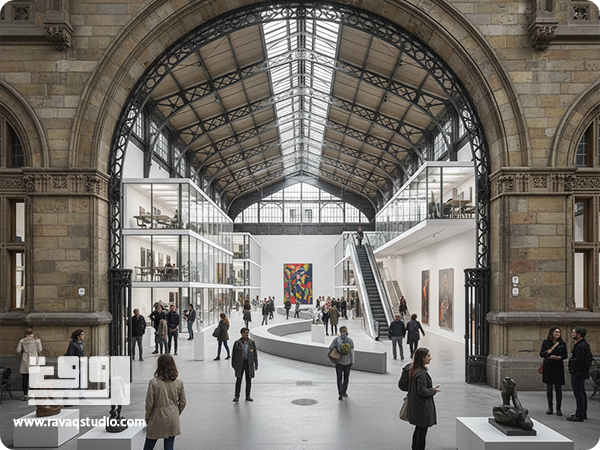 بازآفرینی ساختمانهای صنعتی قدیمی به مجتمعهای مدرن، ترکیبی از تاریخ و زندگی شهری پویا.